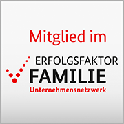 Wir unterstützen mit dem Verein Erfolgsfaktor Familie die Vereinbarkeit von Familie und Beruf.